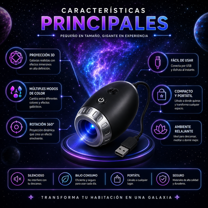 Proyector de Galaxia 3D