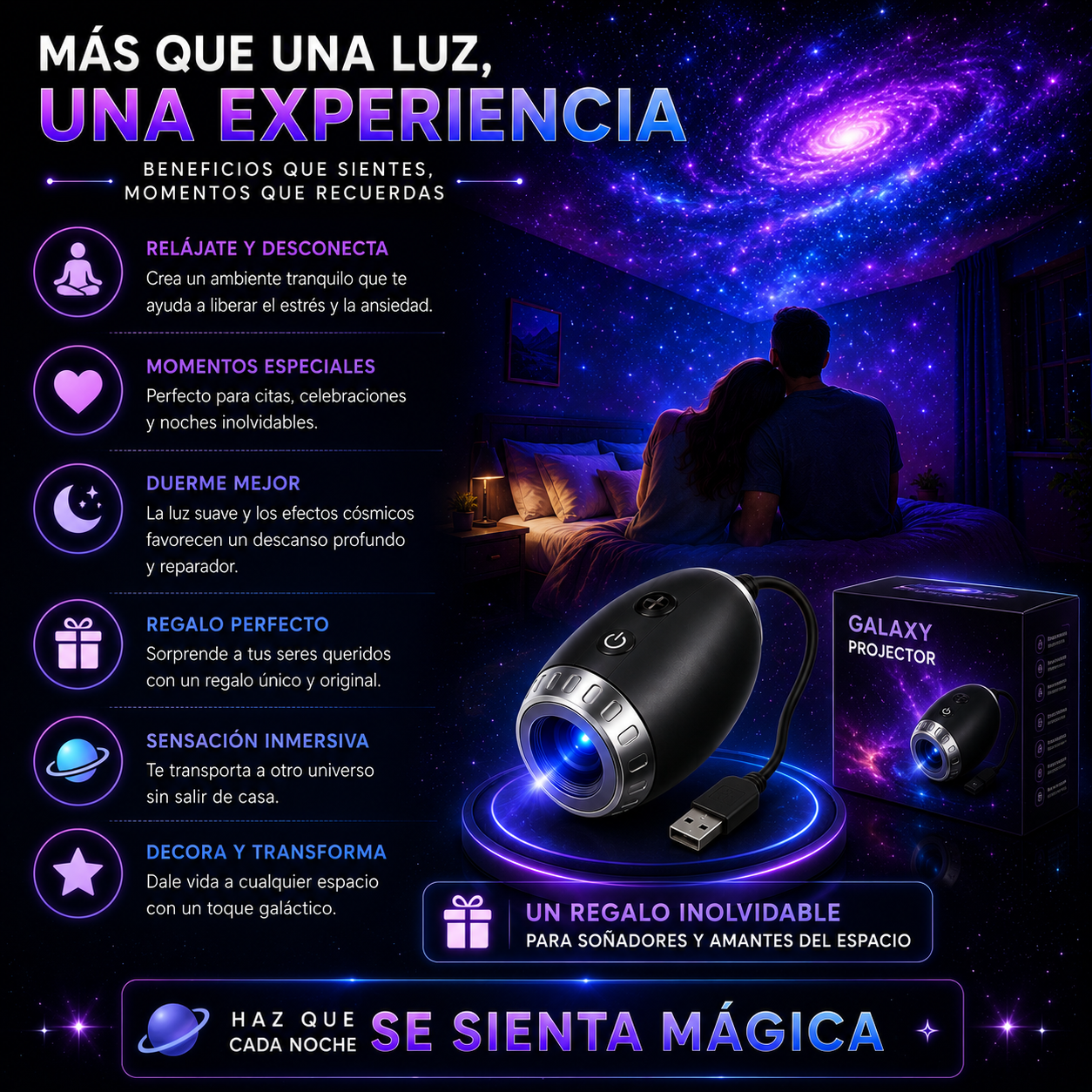 Proyector de Galaxia 3D